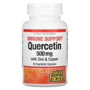 Заказать Natural Factors Quercetin 500 мг with Zinc & Copper 60 вег капс